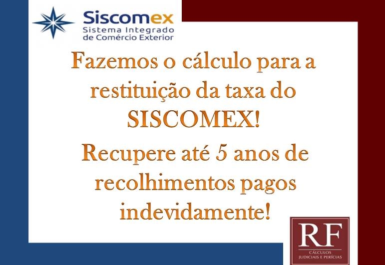 Restituição Taxa SISCOMEX